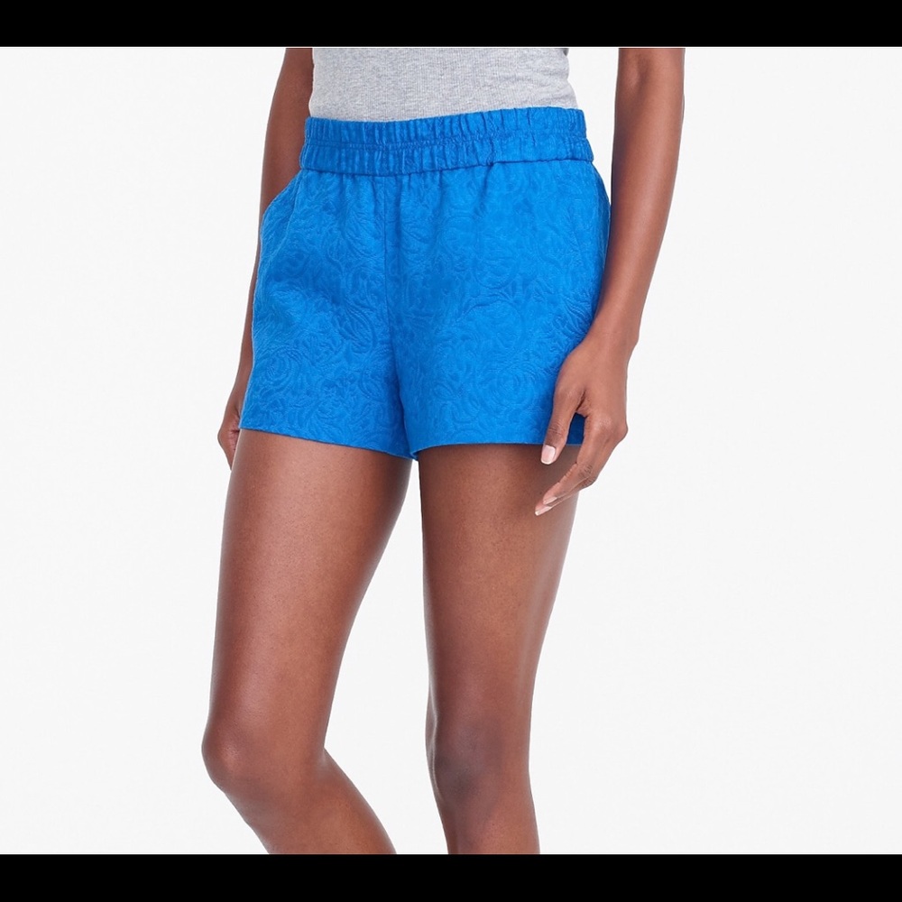 Size 14 J Crew 3 inch pull on shorts ( orange/red)